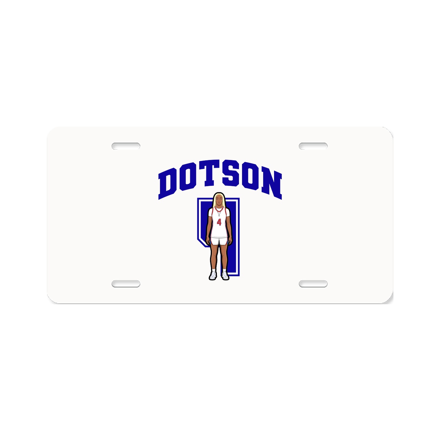 License Plate — Number in Classic