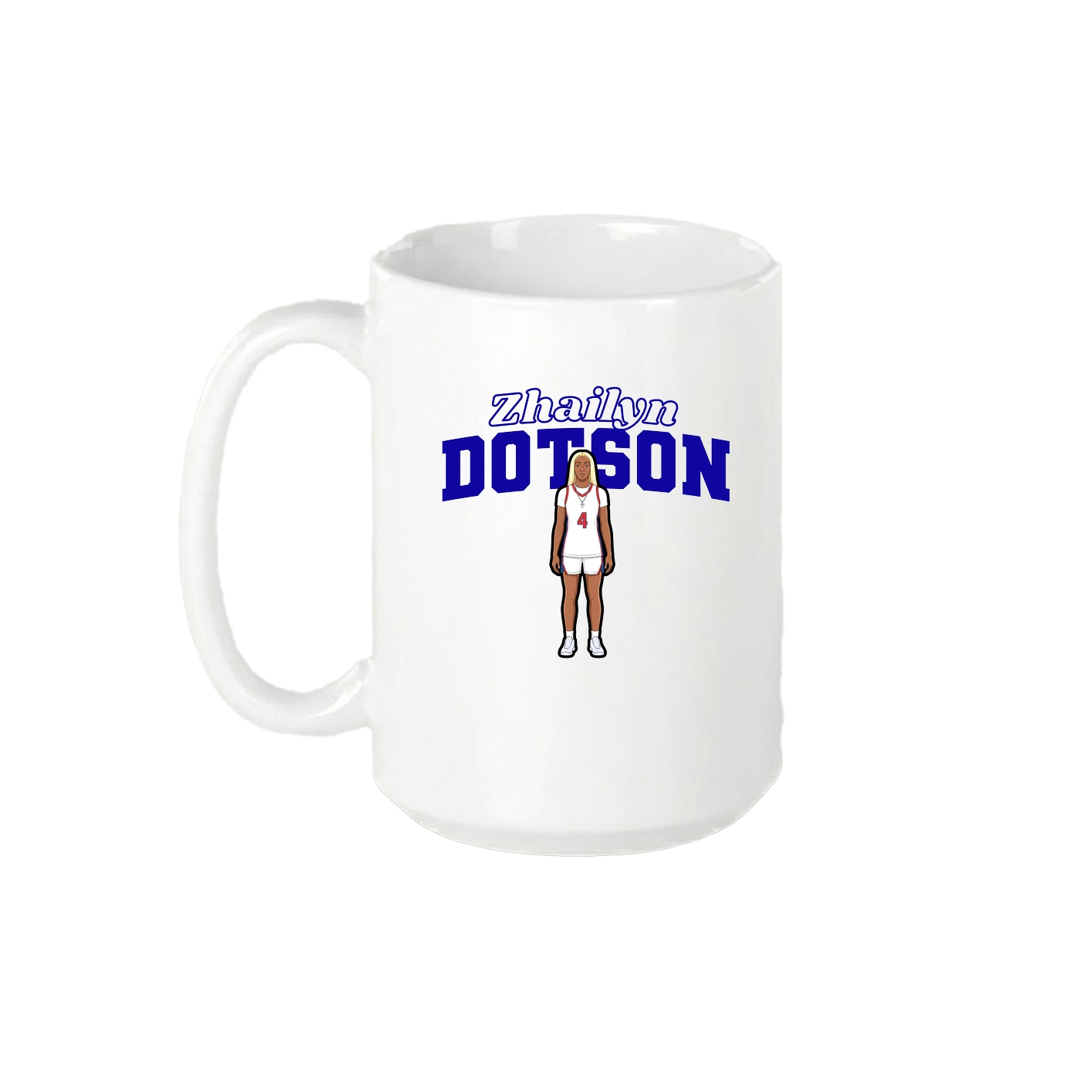 15oz Coffee Mug — Name Arch in White