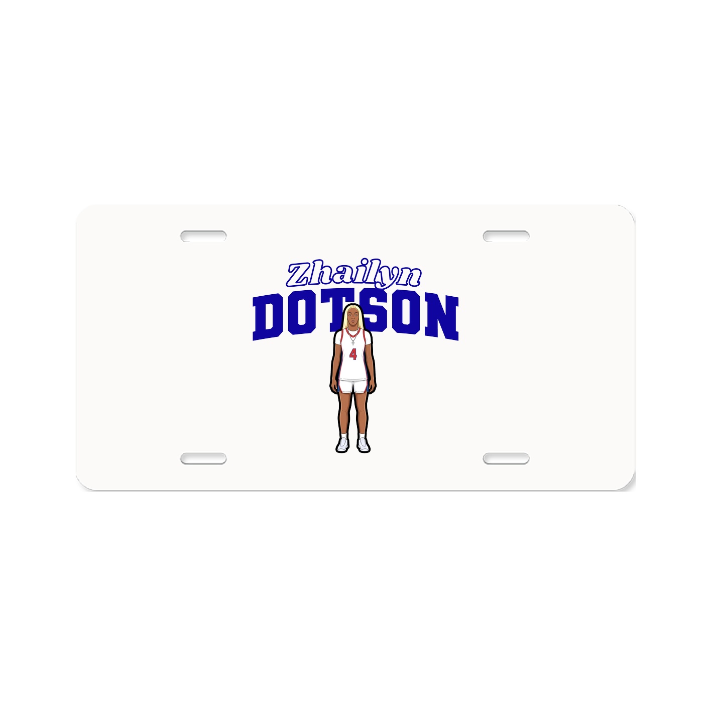License Plate — Name Arch in Classic