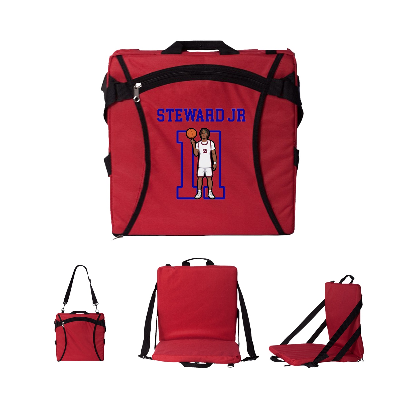 Folding Stadium Seat — Shirsey in Red