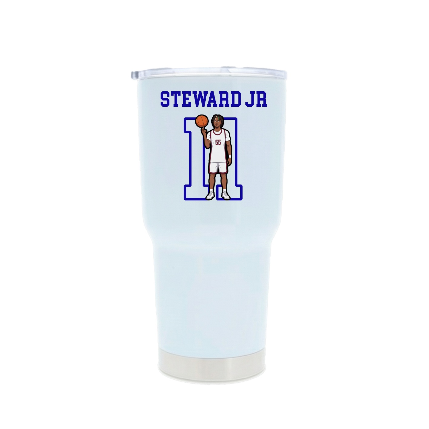 30oz Stainless Steel Tumbler — Shirsey in White