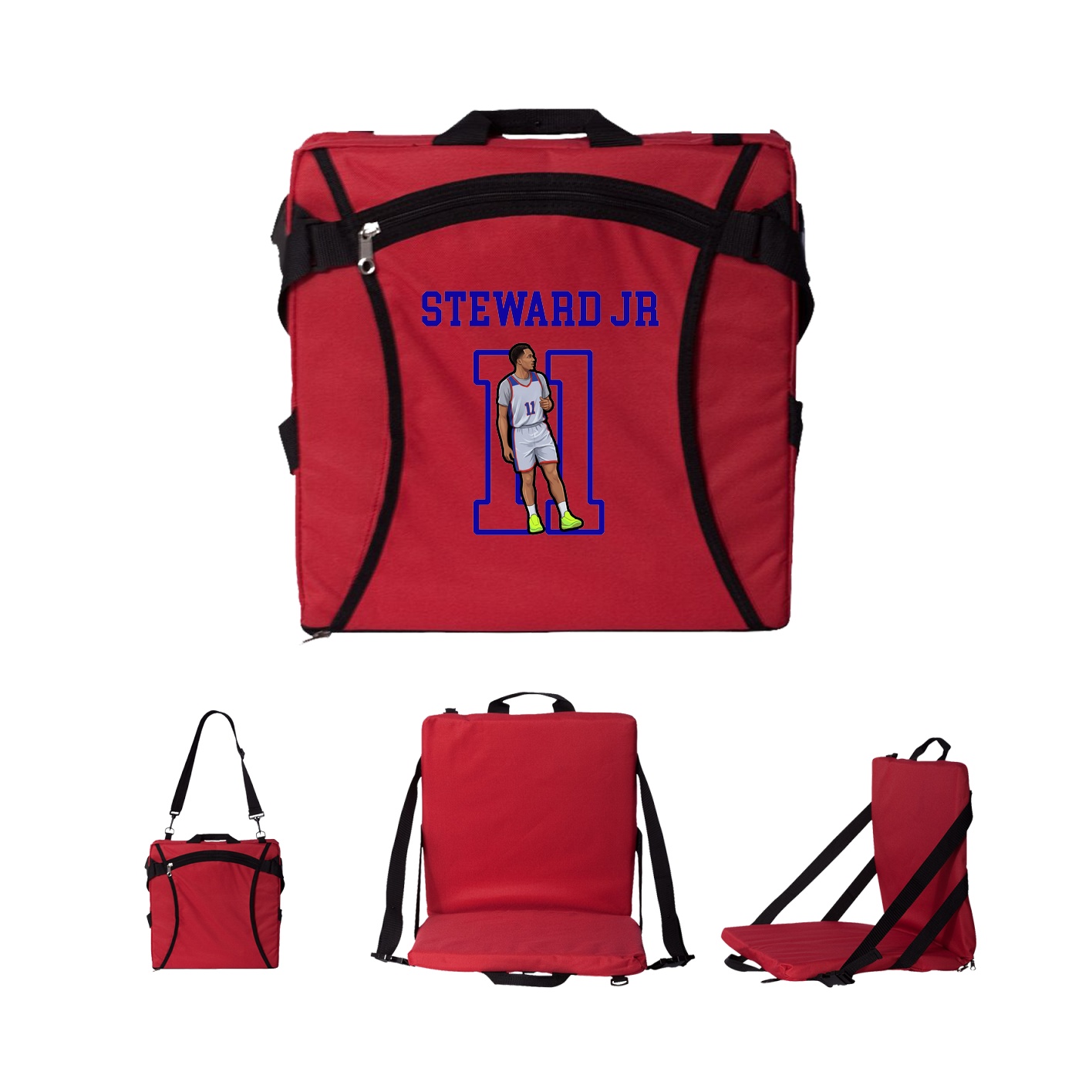 Folding Stadium Seat — Shirsey in Red