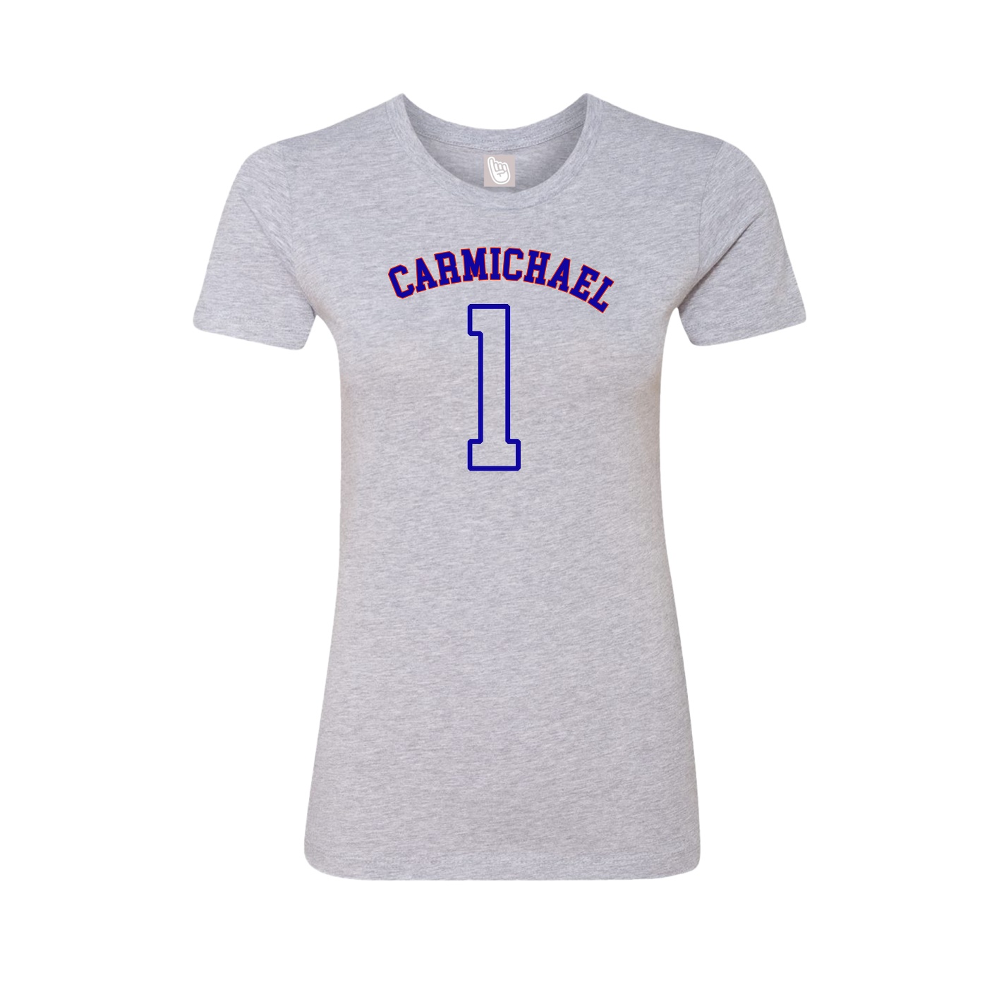 Fitted Women's Tee — Shirsey Arch in Grey