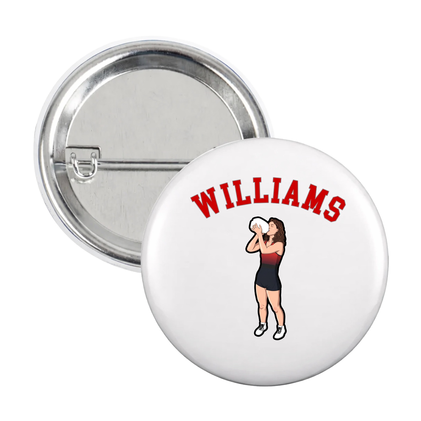 Game Day Button — Shirsey Arch in White