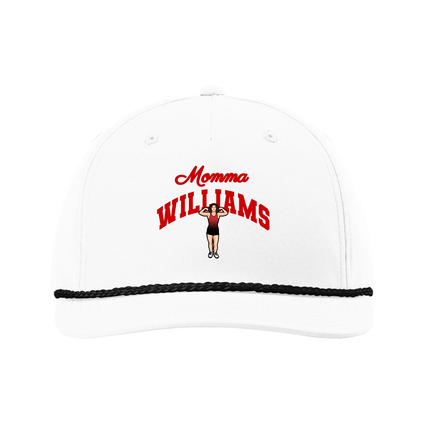 Five-Panel Classic Rope Cap — Mothers Day Arch in White