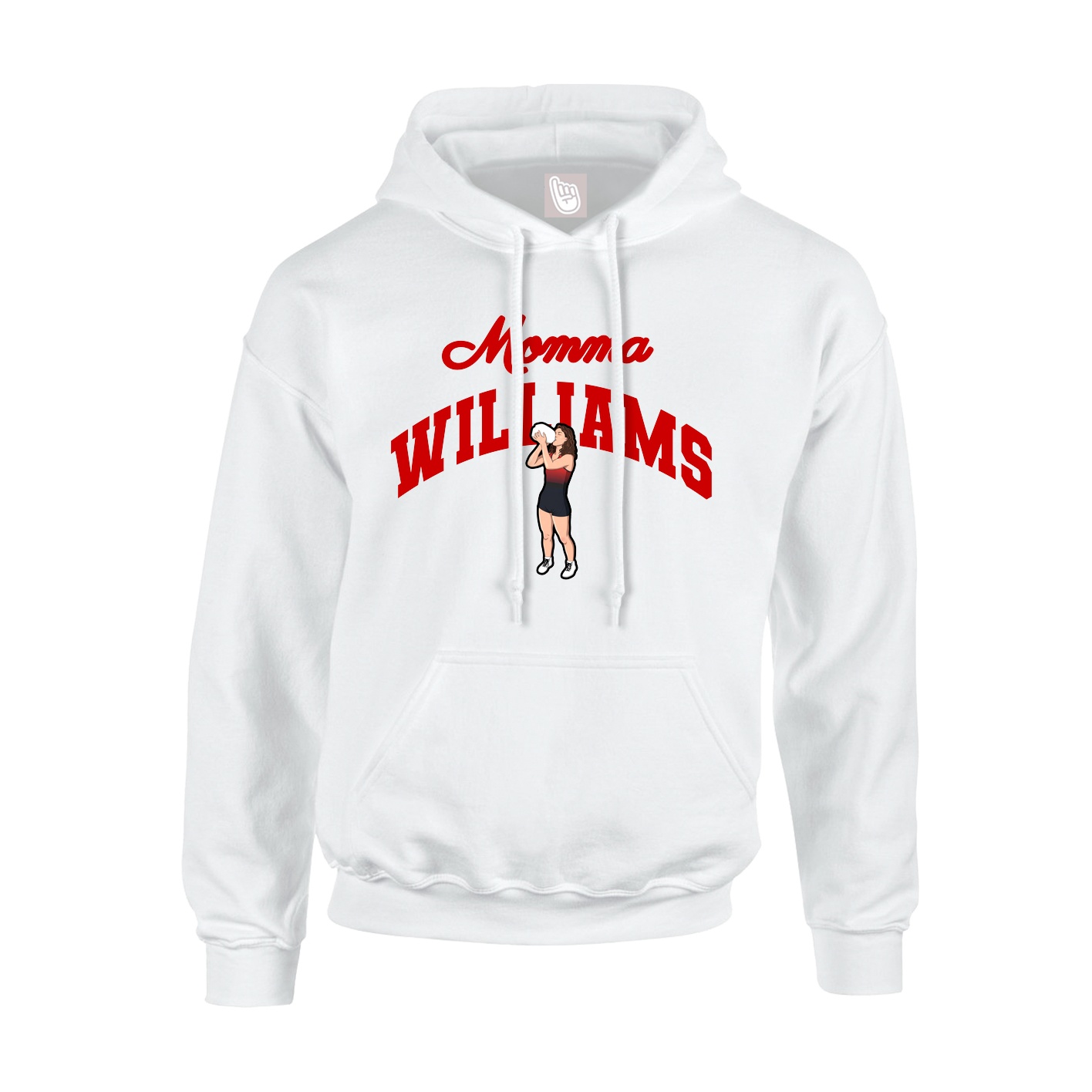 Youth Hoodie — Mothers Day Arch in White