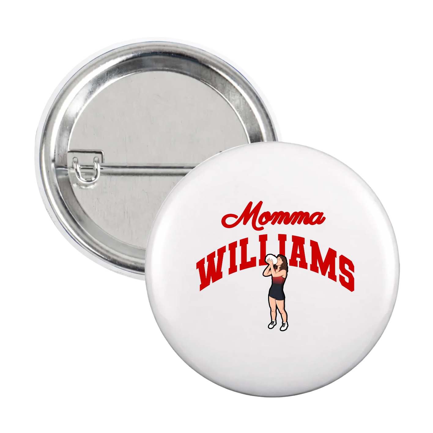 Game Day Button — Mothers Day Arch in White