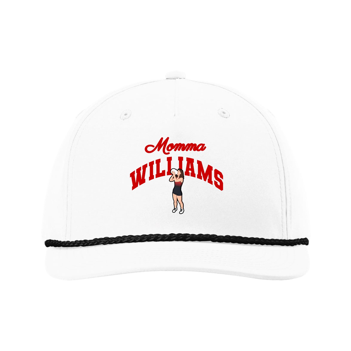Five-Panel Classic Rope Cap — Mothers Day Arch in White