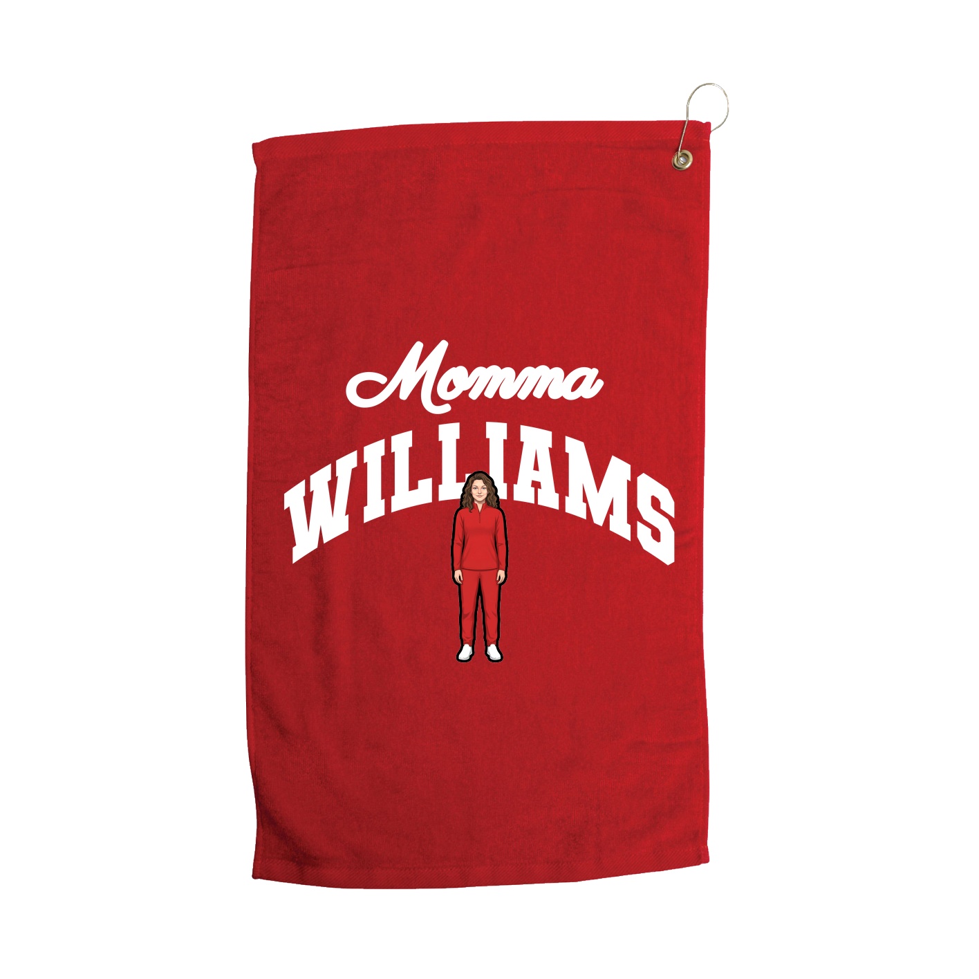 Golf Towel — Mothers Day Arch in Red