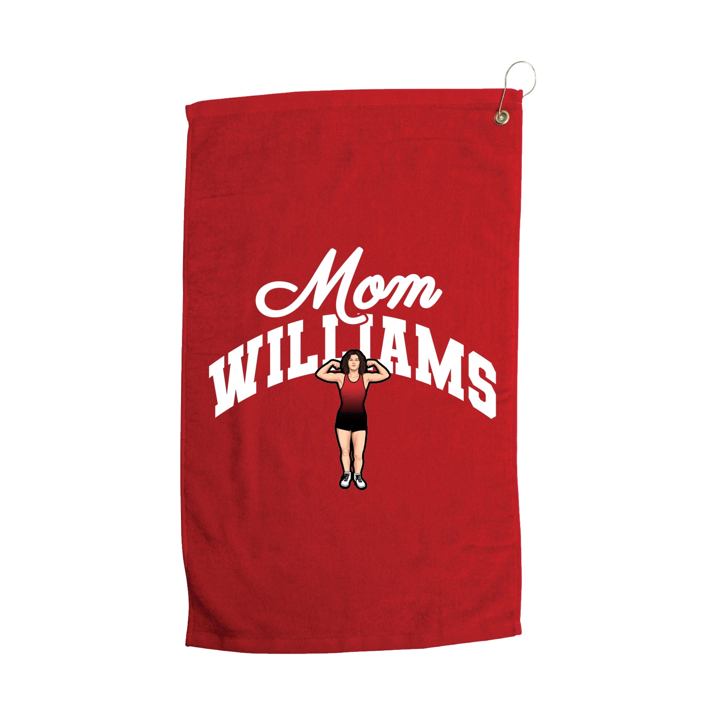 Golf Towel — Mothers Day Arch in Red