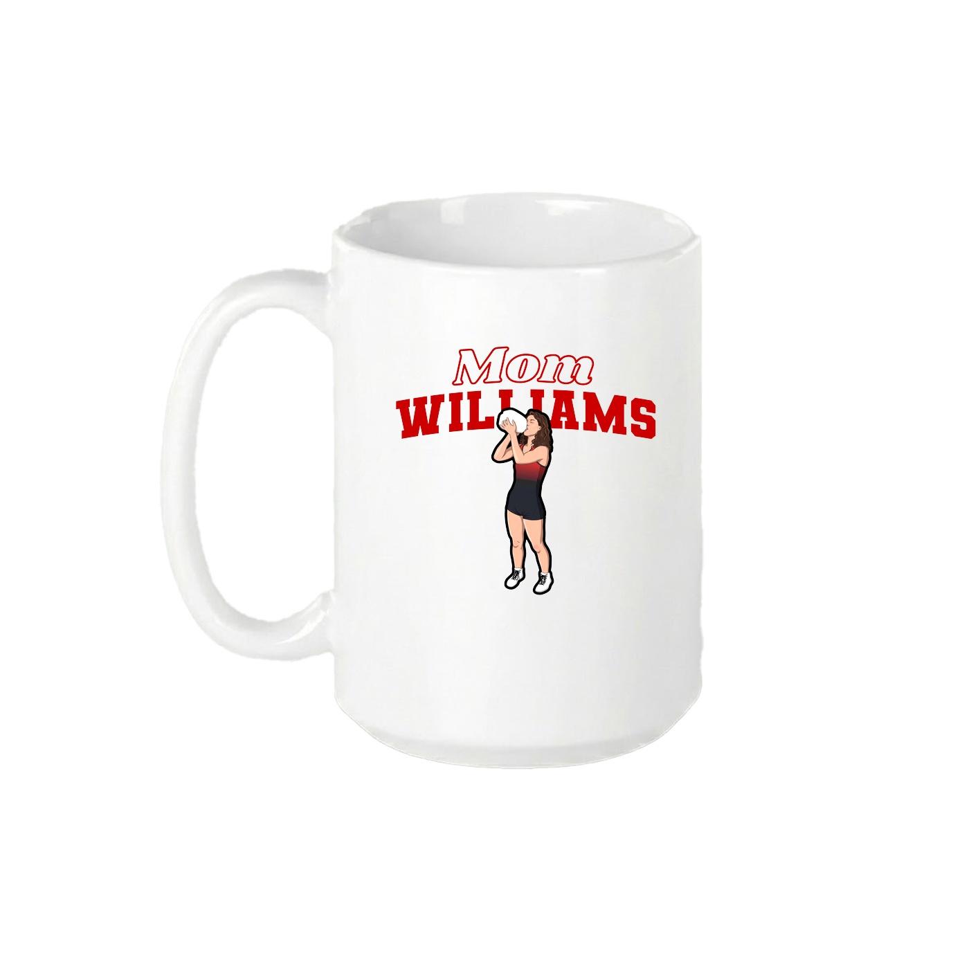 15oz Coffee Mug — Mothers Day Block in White
