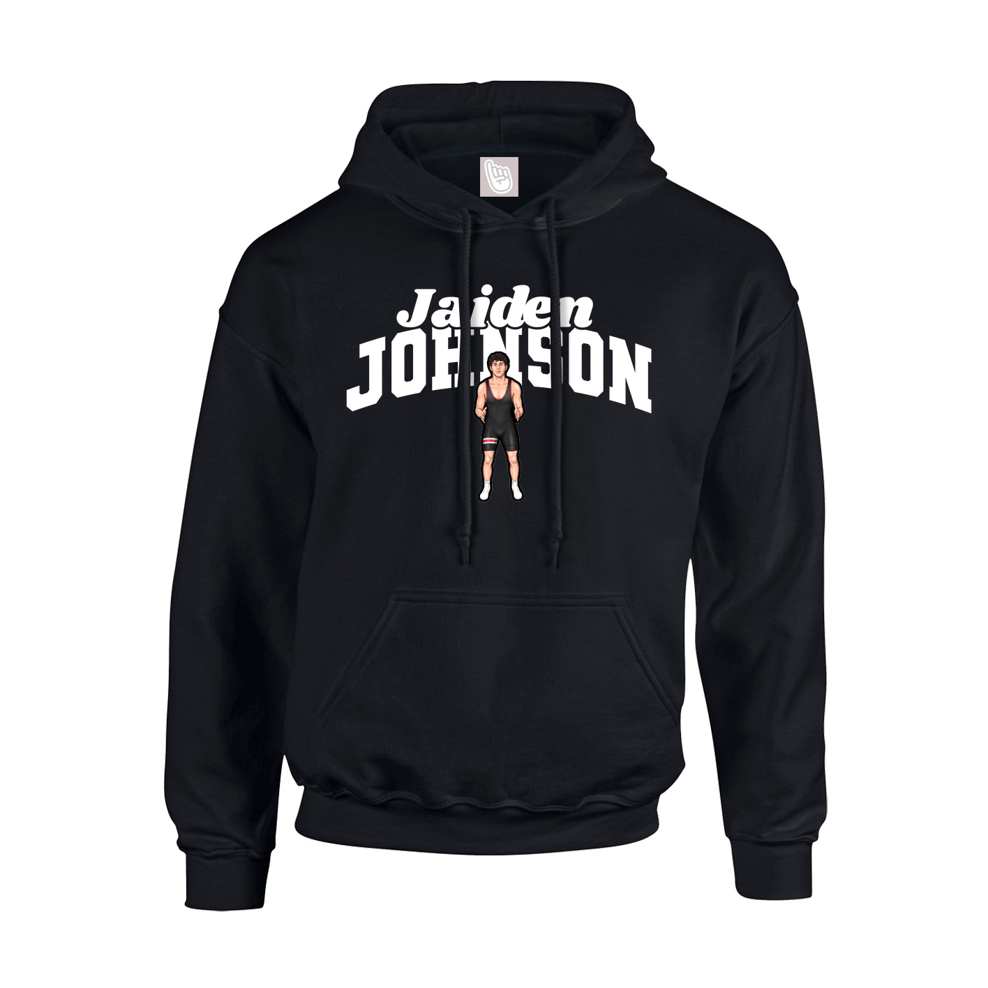 Hoodie — Signature Arch in Black