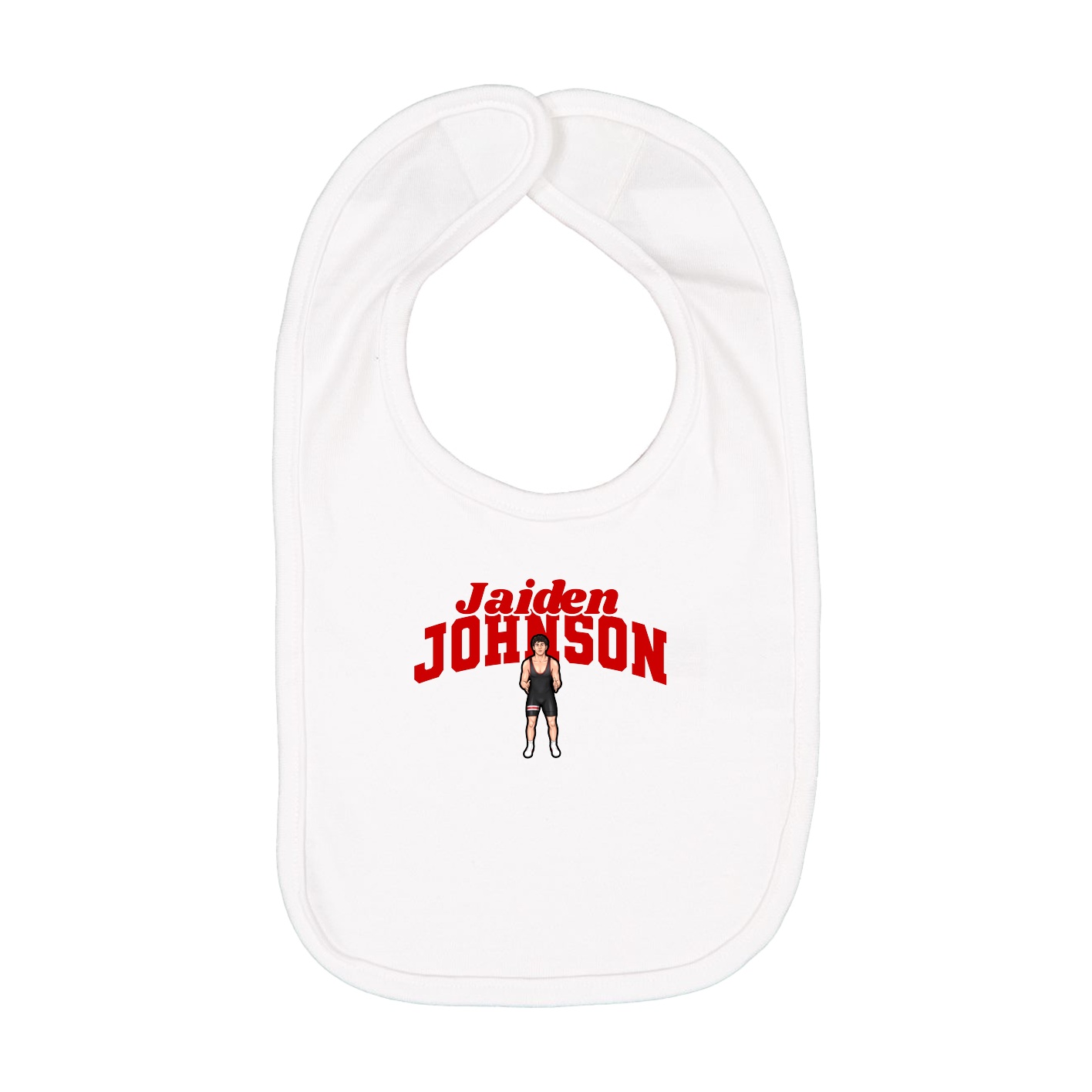 Infant Bib — Signature Arch in White