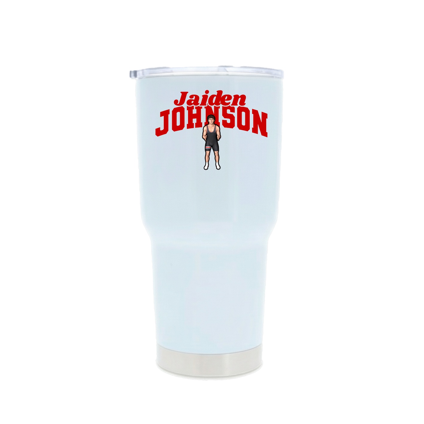 30oz Stainless Steel Tumbler — Signature Arch in White