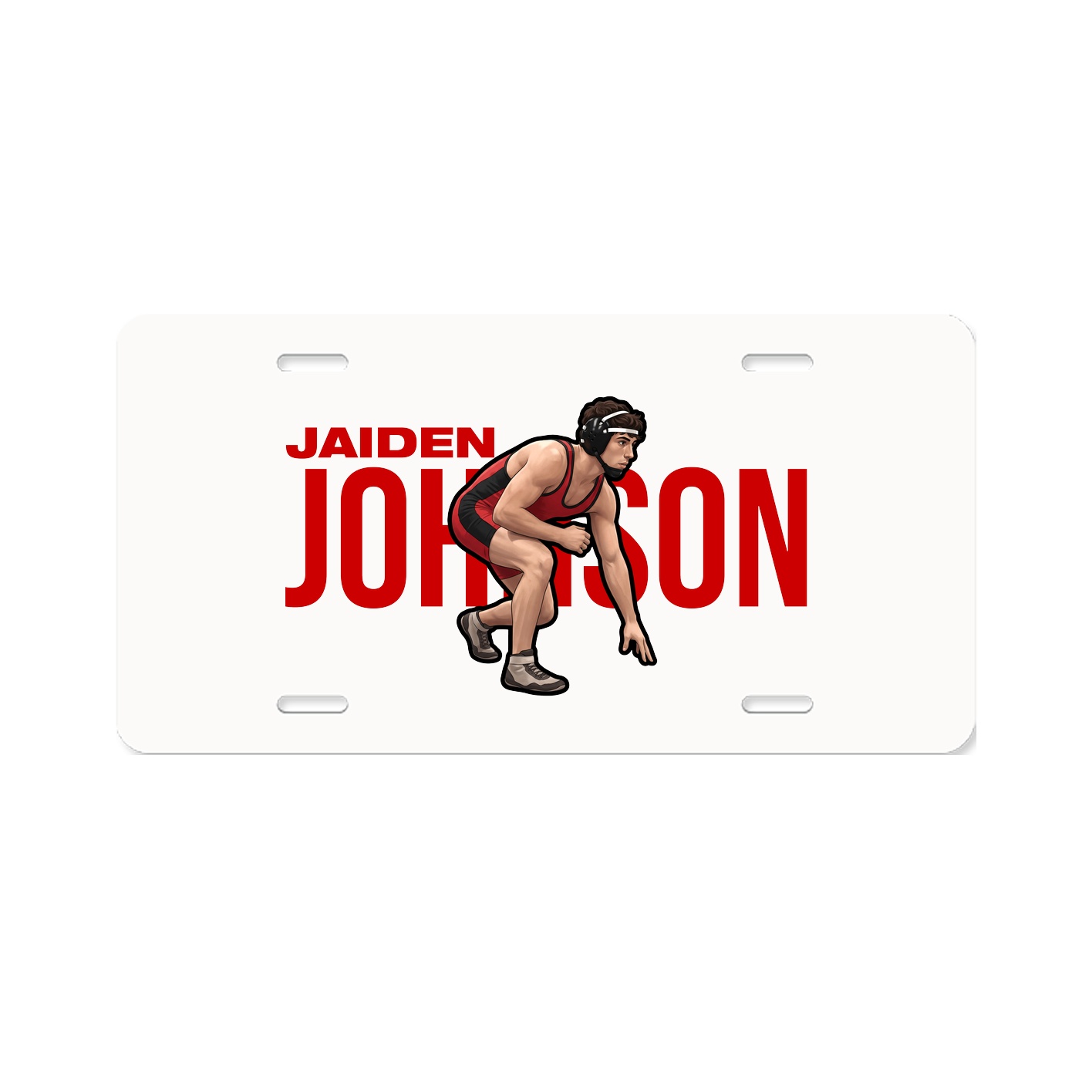 License Plate — Player Name in Classic