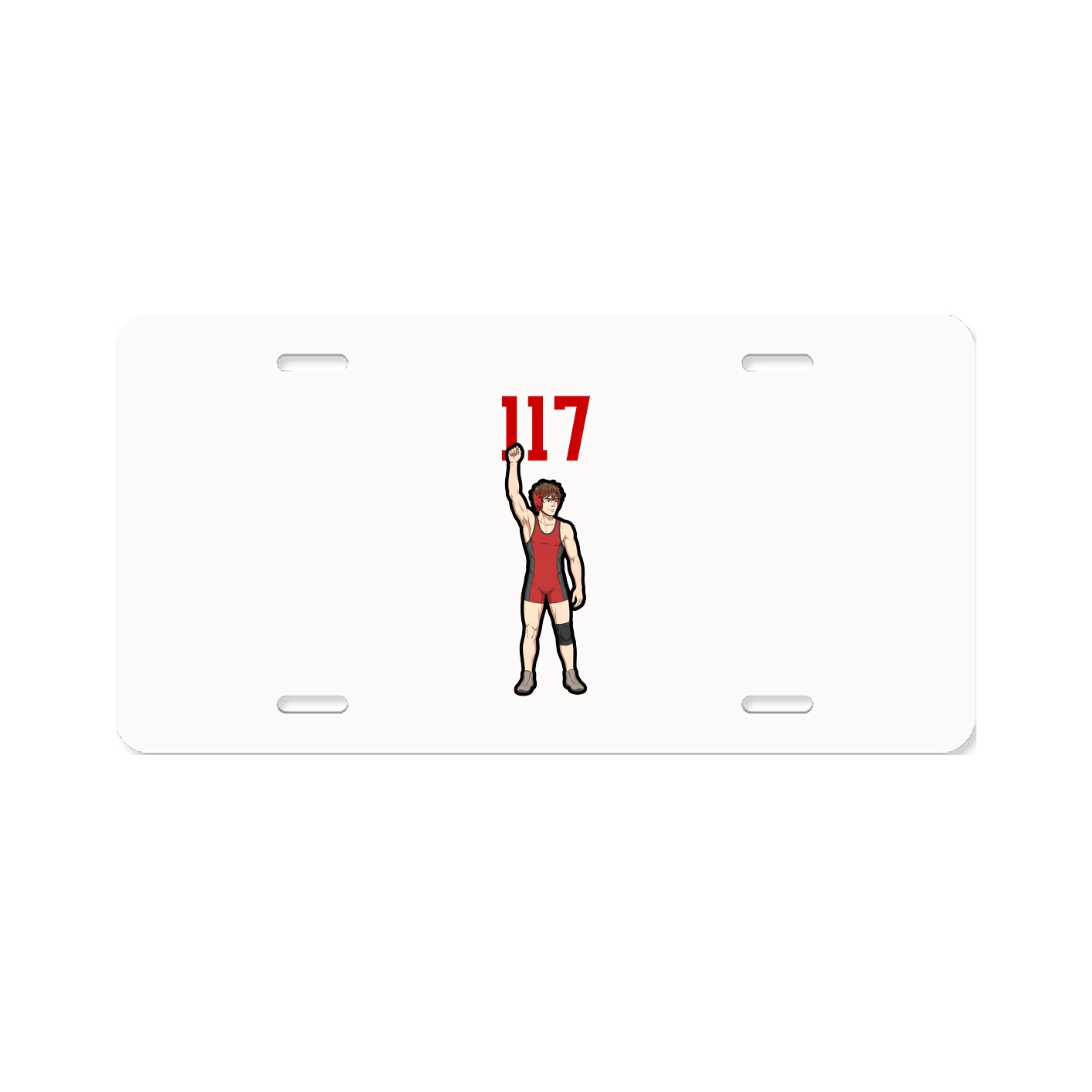 License Plate — Number Top in Classic