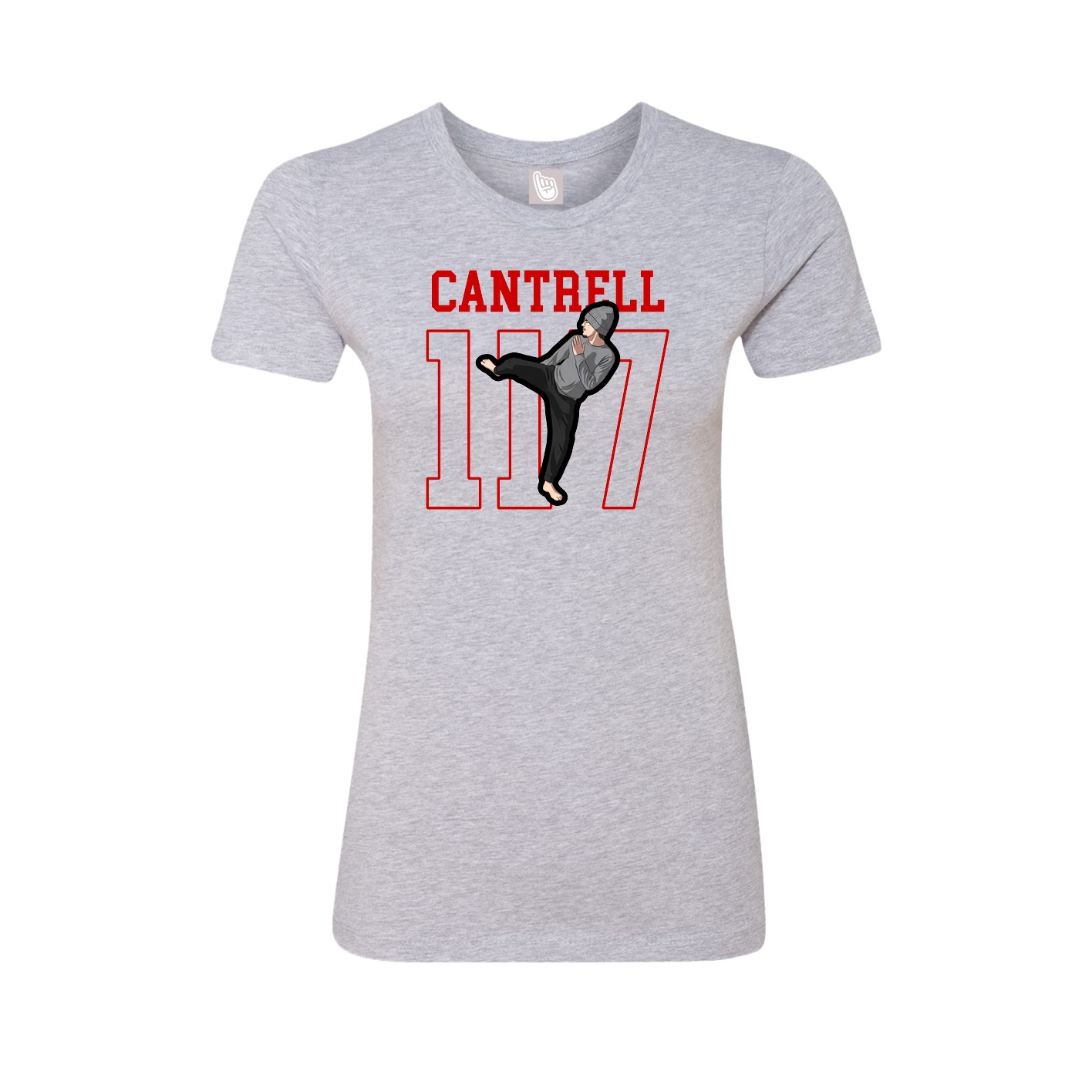 Fitted Women's Tee — Shirsey in Grey
