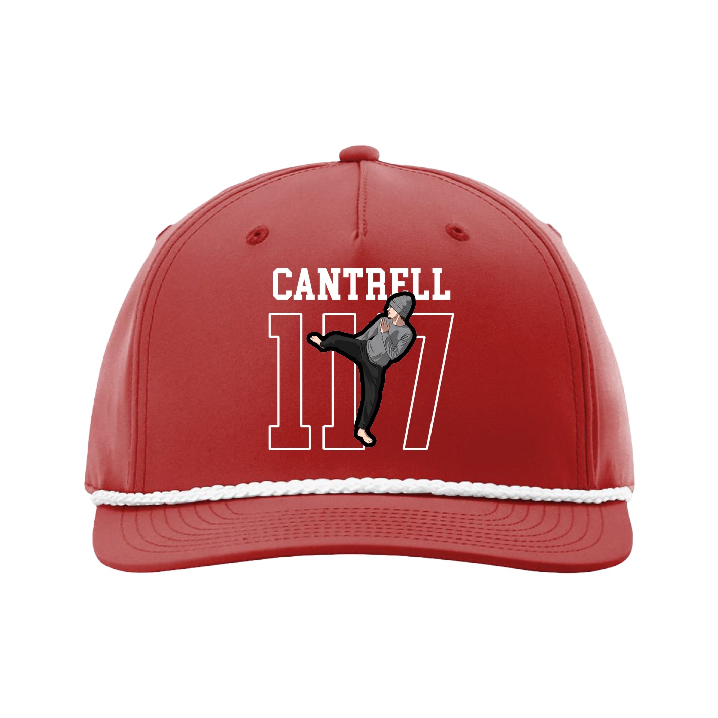 Five-Panel Classic Rope Cap — Shirsey in Red