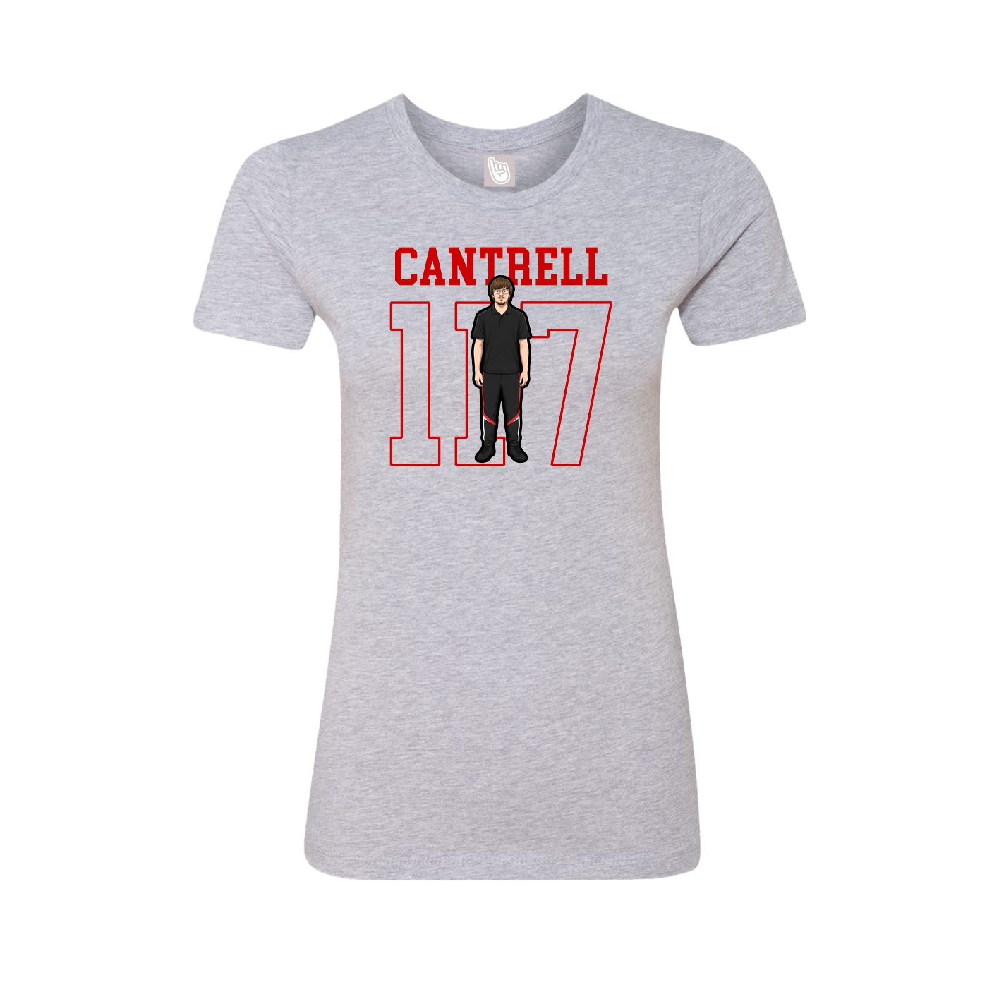 Fitted Women's Tee — Shirsey in Grey