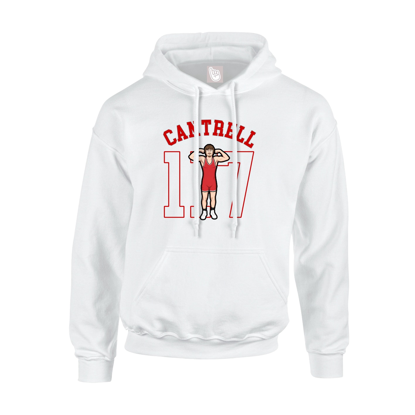 Youth Hoodie — Shirsey Arch in White
