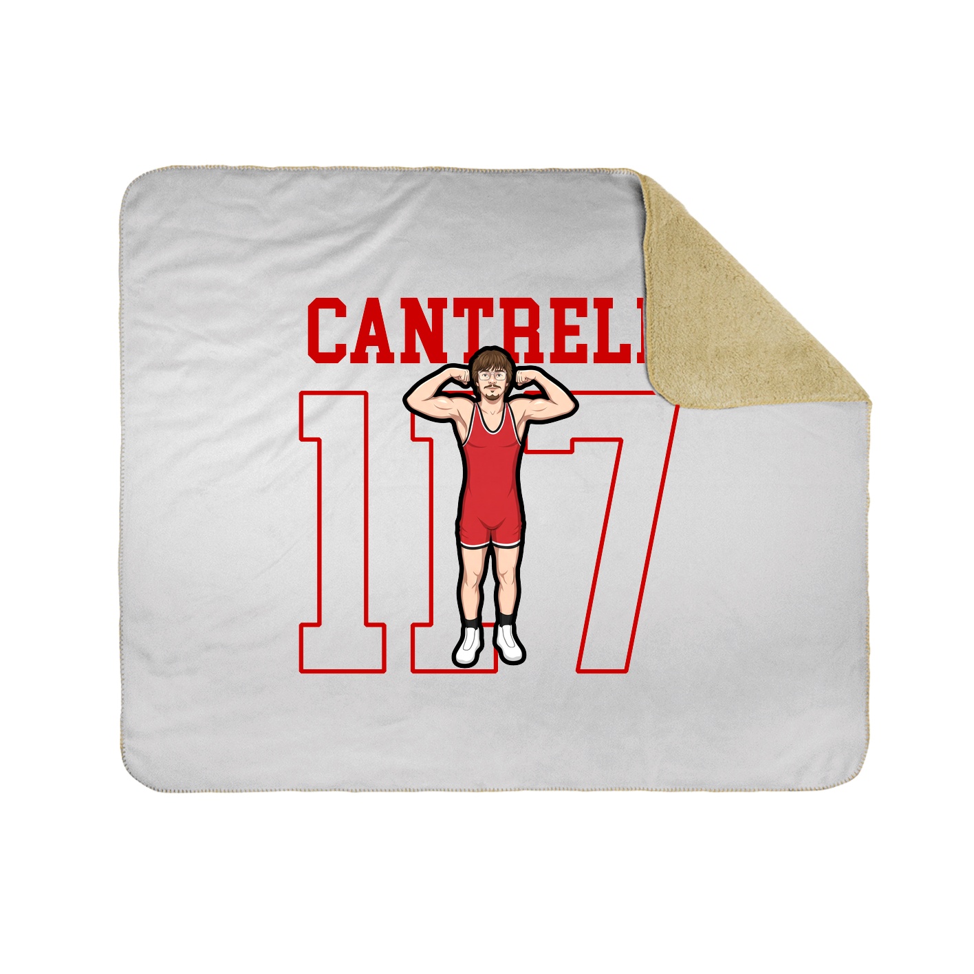 50x60 Sherpa Lined Throw Blanket