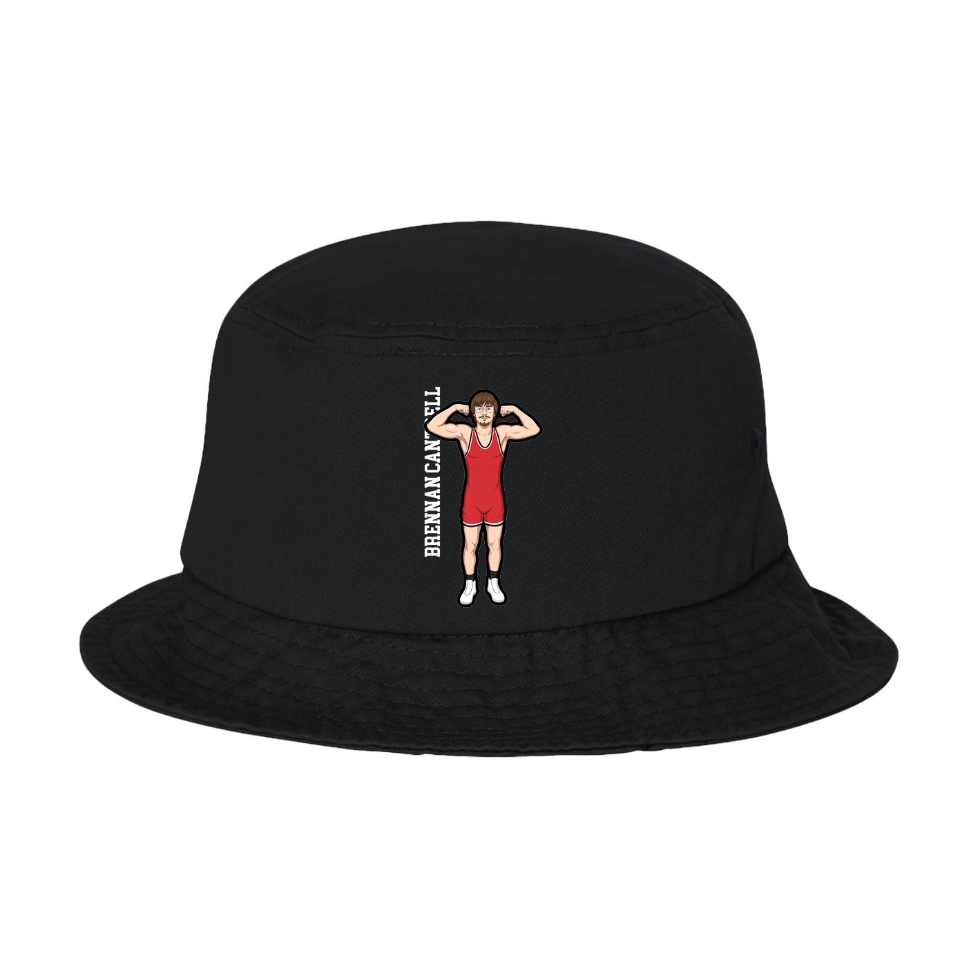 Bucket Cap — Name Vertical in Black