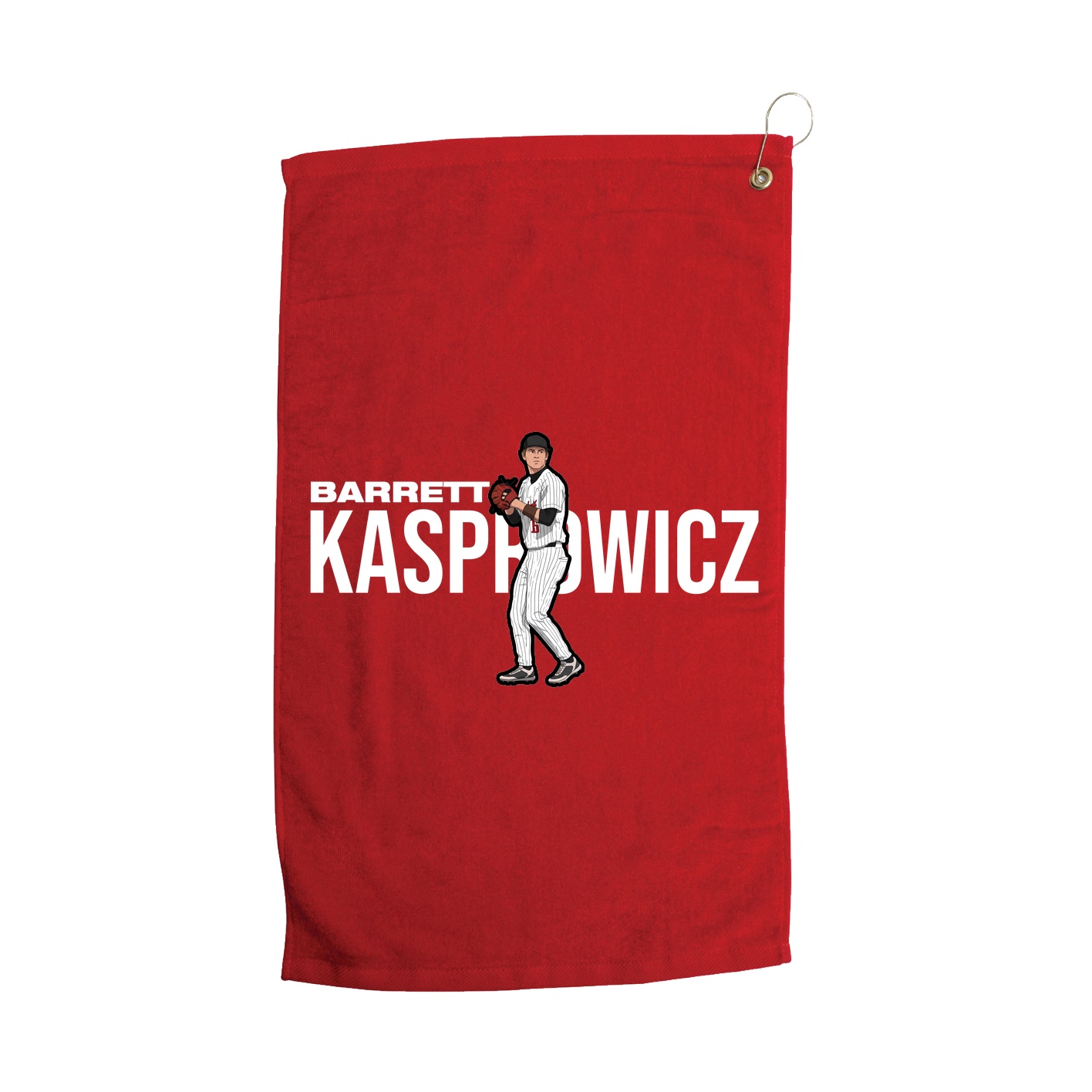 Golf Towel — Player Name in Red
