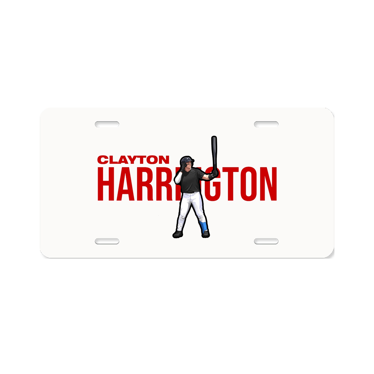 License Plate — Player Name in Classic