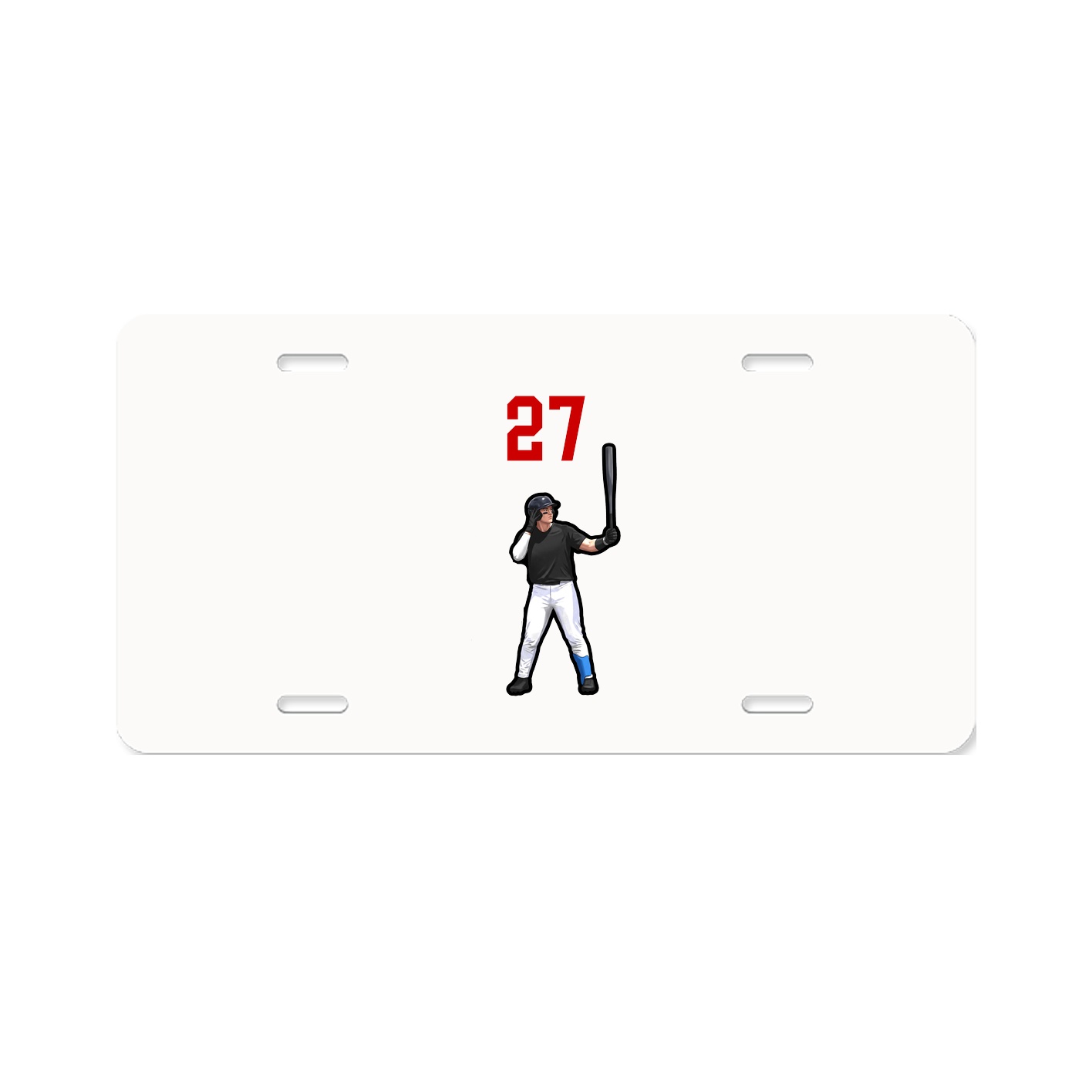 License Plate — Number Top in Classic