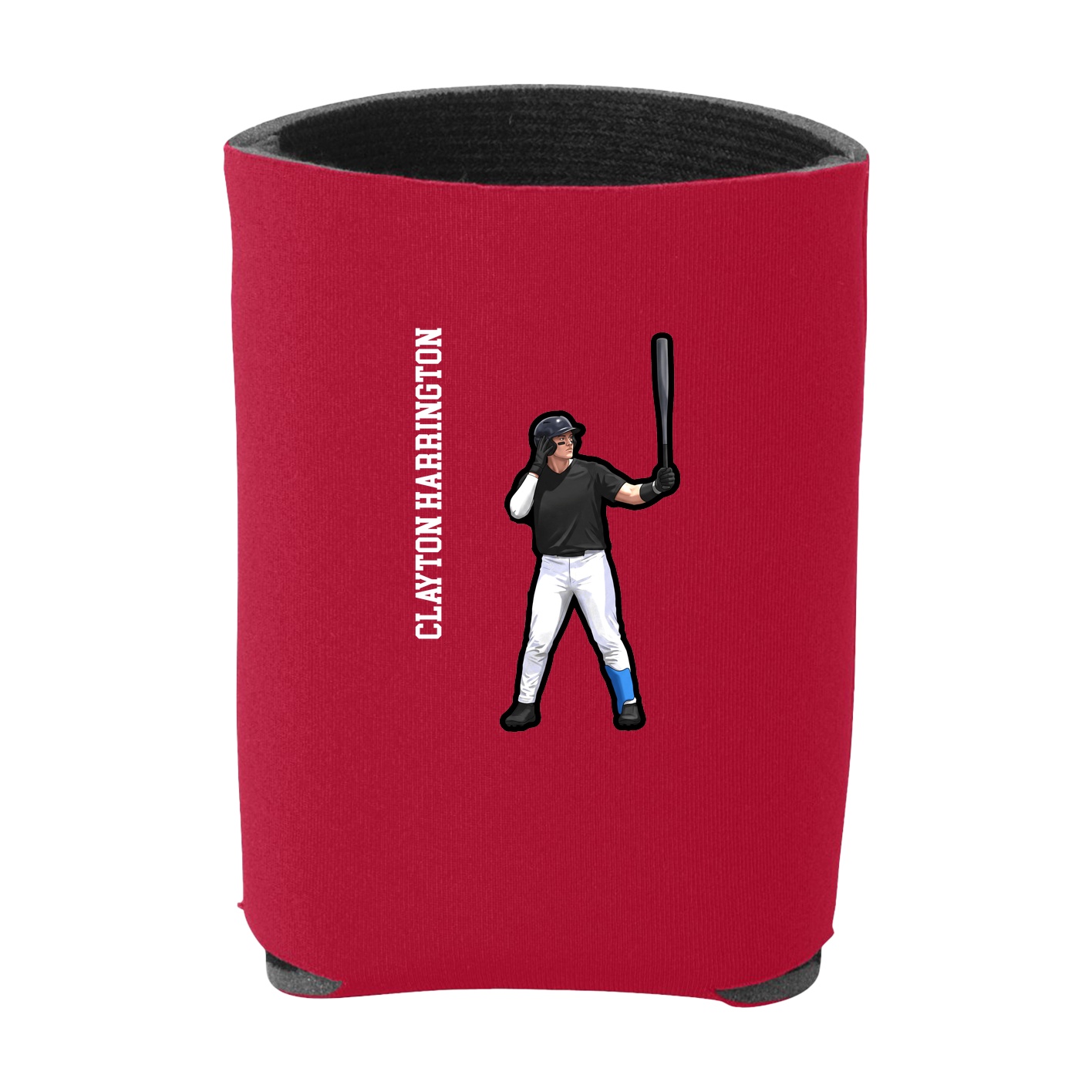 Can Holder — Name Vertical in Red