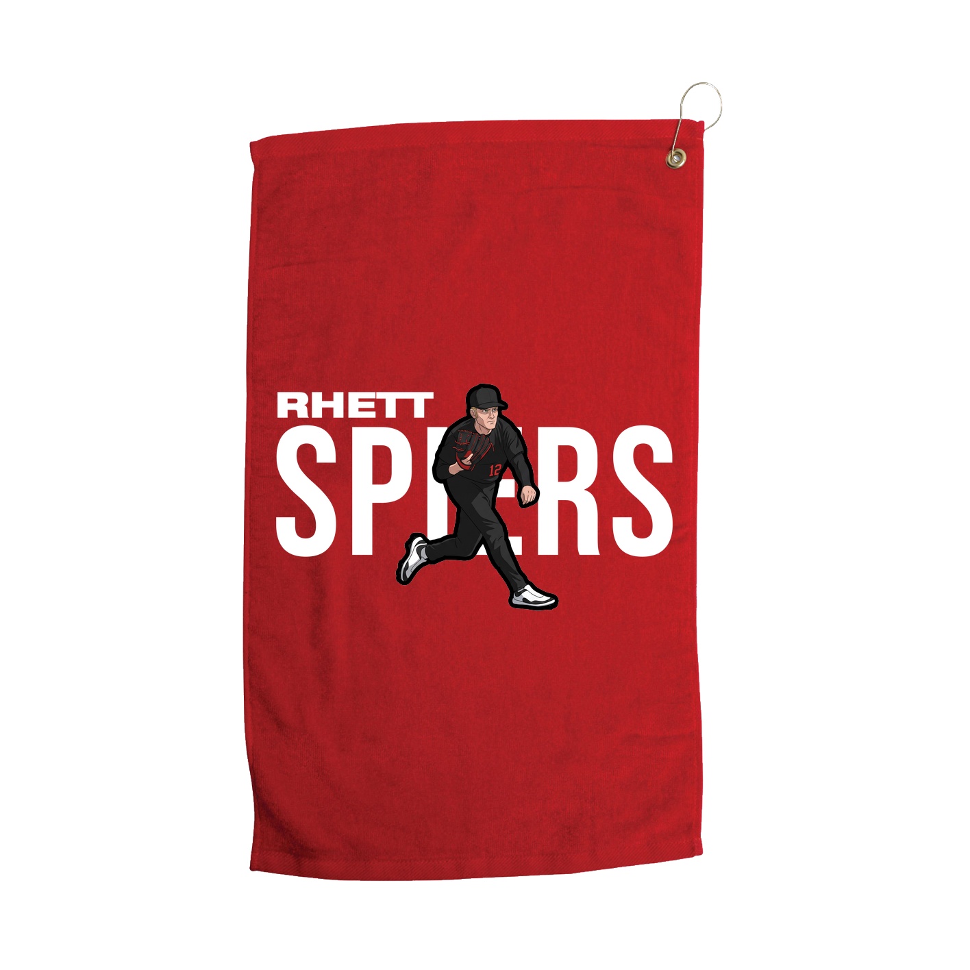 Golf Towel — Player Name in Red