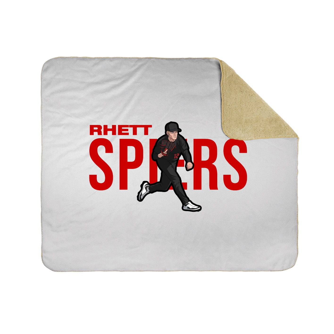 Throw Blanket — Player Name in White