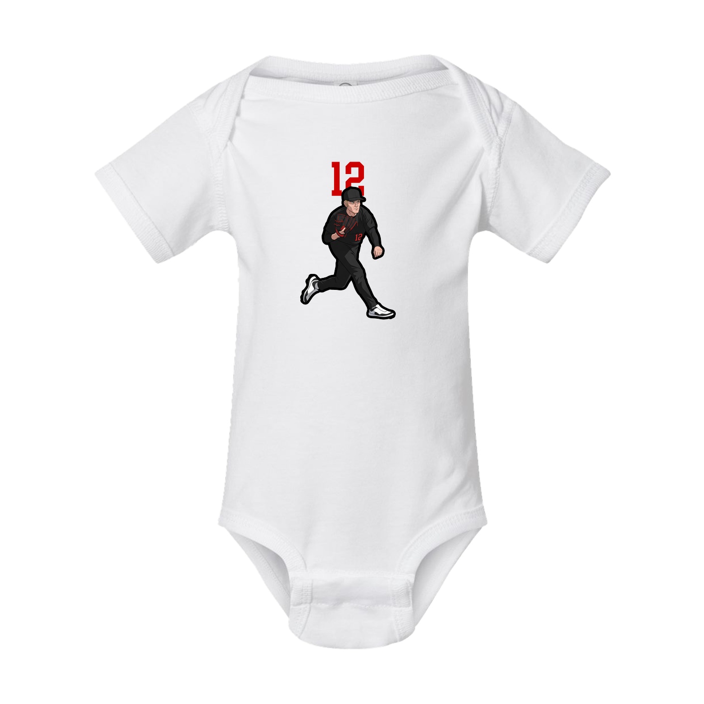 Baby Onesie — Number Top in White