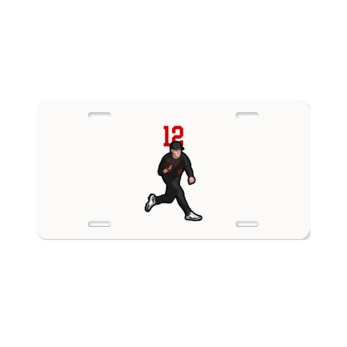 License Plate — Number Top in Classic
