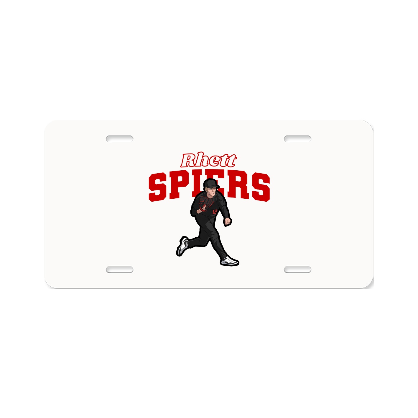 License Plate — Name Arch in Classic