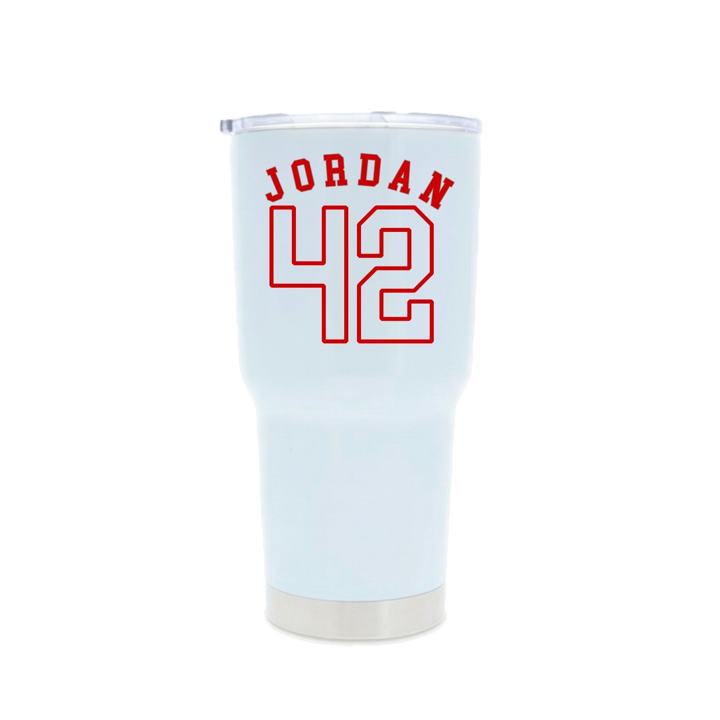 30oz Stainless Steel Tumbler — Shirsey Arch in White