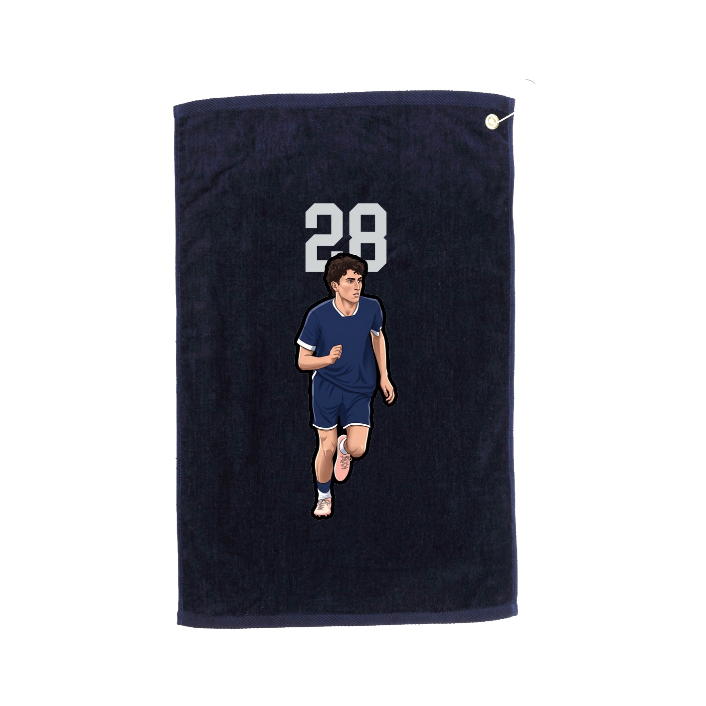 Golf Towel — Number Top in Navy