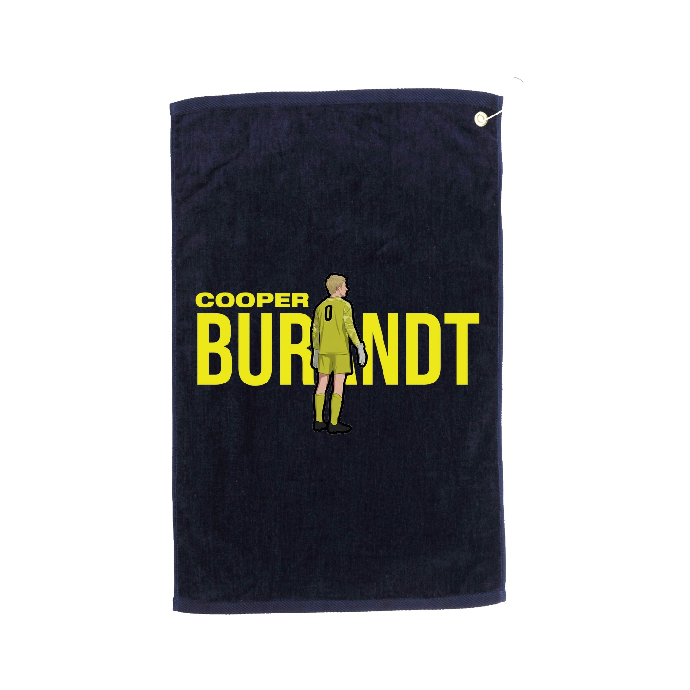 Golf Towel — Player Name in Navy