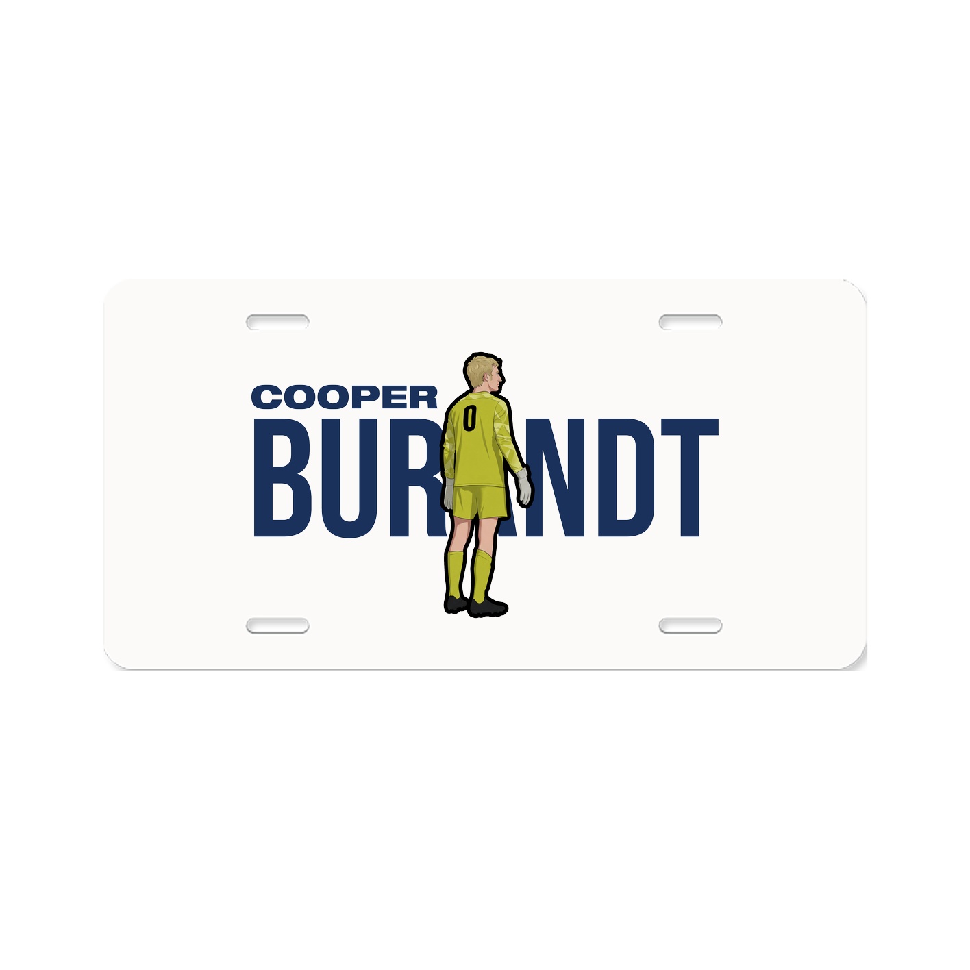 License Plate — Player Name in Classic
