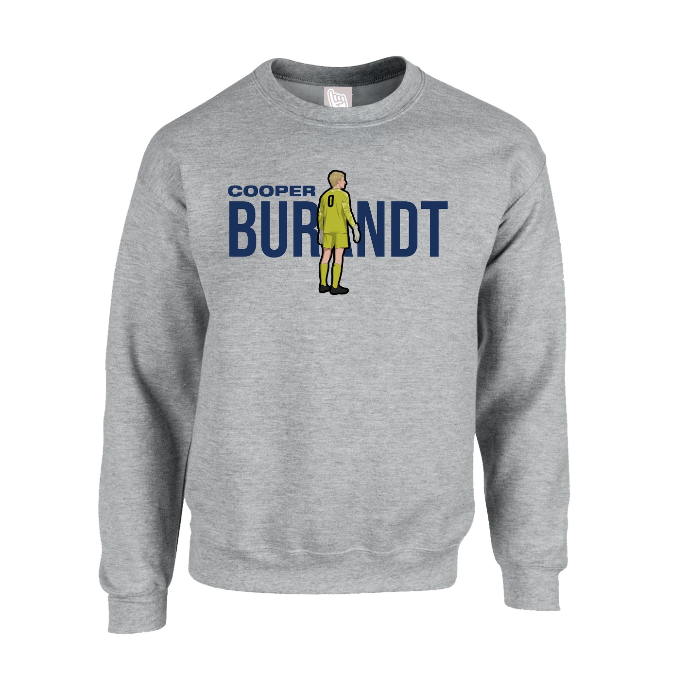 Fleece Crew — Player Name in Grey