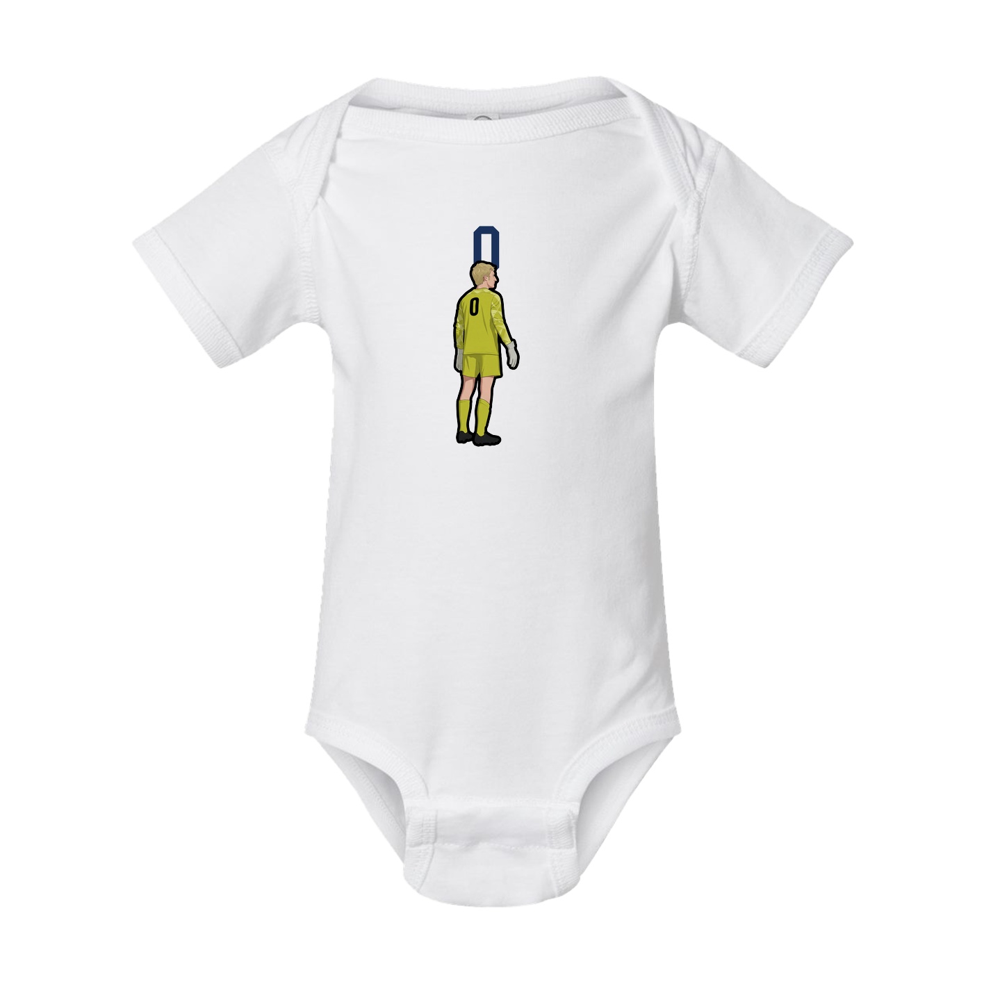 Baby Onesie — Number Top in White