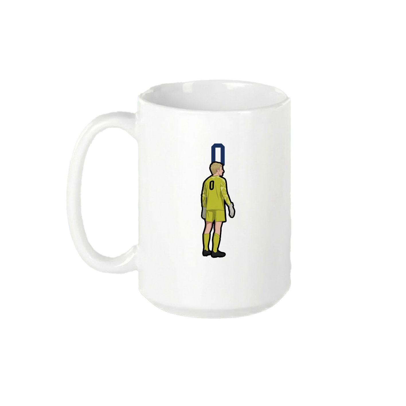 15oz Coffee Mug — Number Top in White