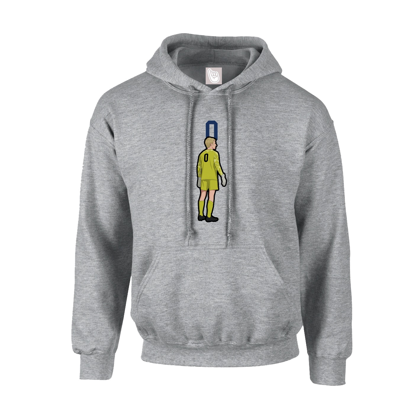 Hoodie — Number Top in Grey