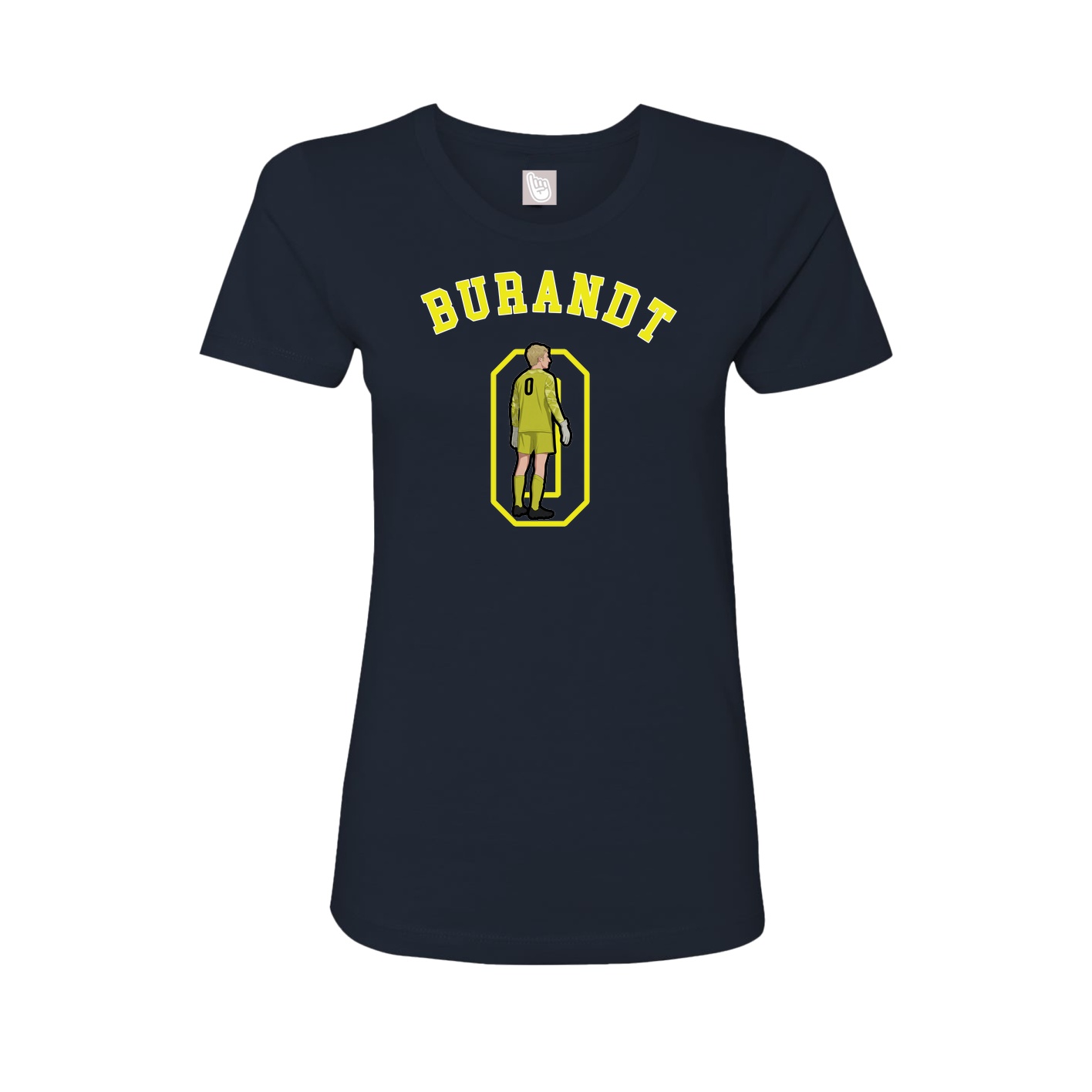 Fitted Women's Tee — Shirsey Arch in Navy