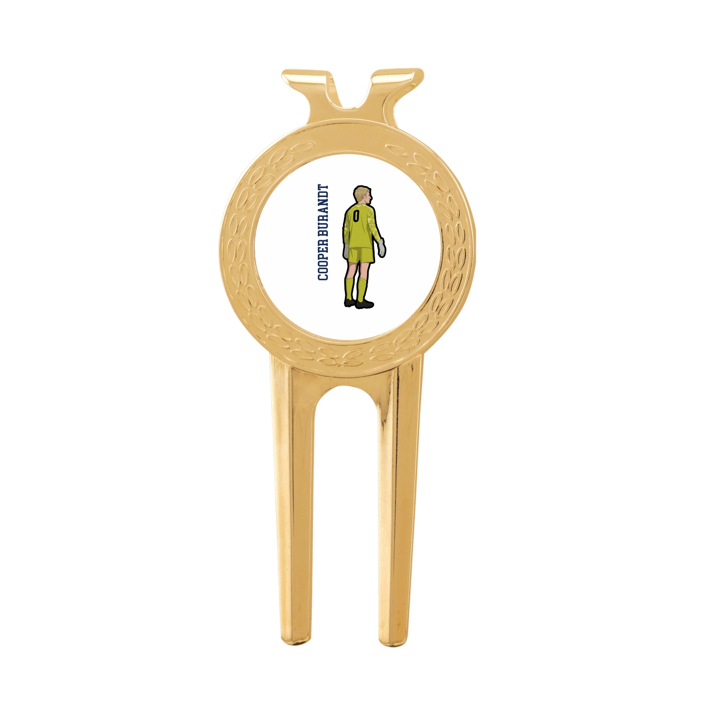 Divot Tool with Ball Marker — Name Vertical in Classic