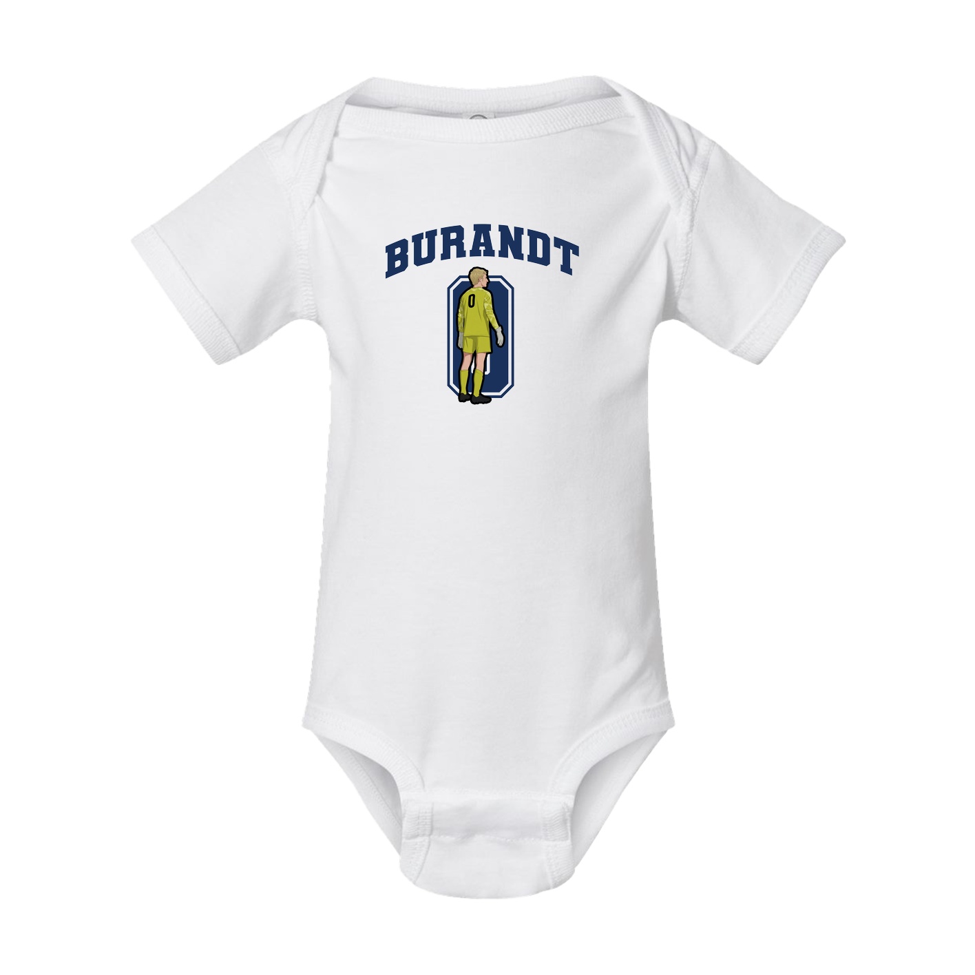 Baby Onesie — Number in White