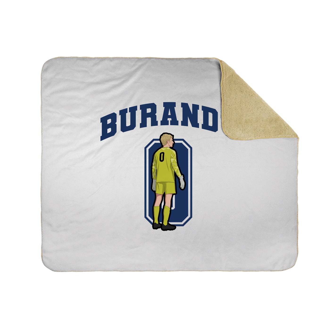 Throw Blanket — Number in White
