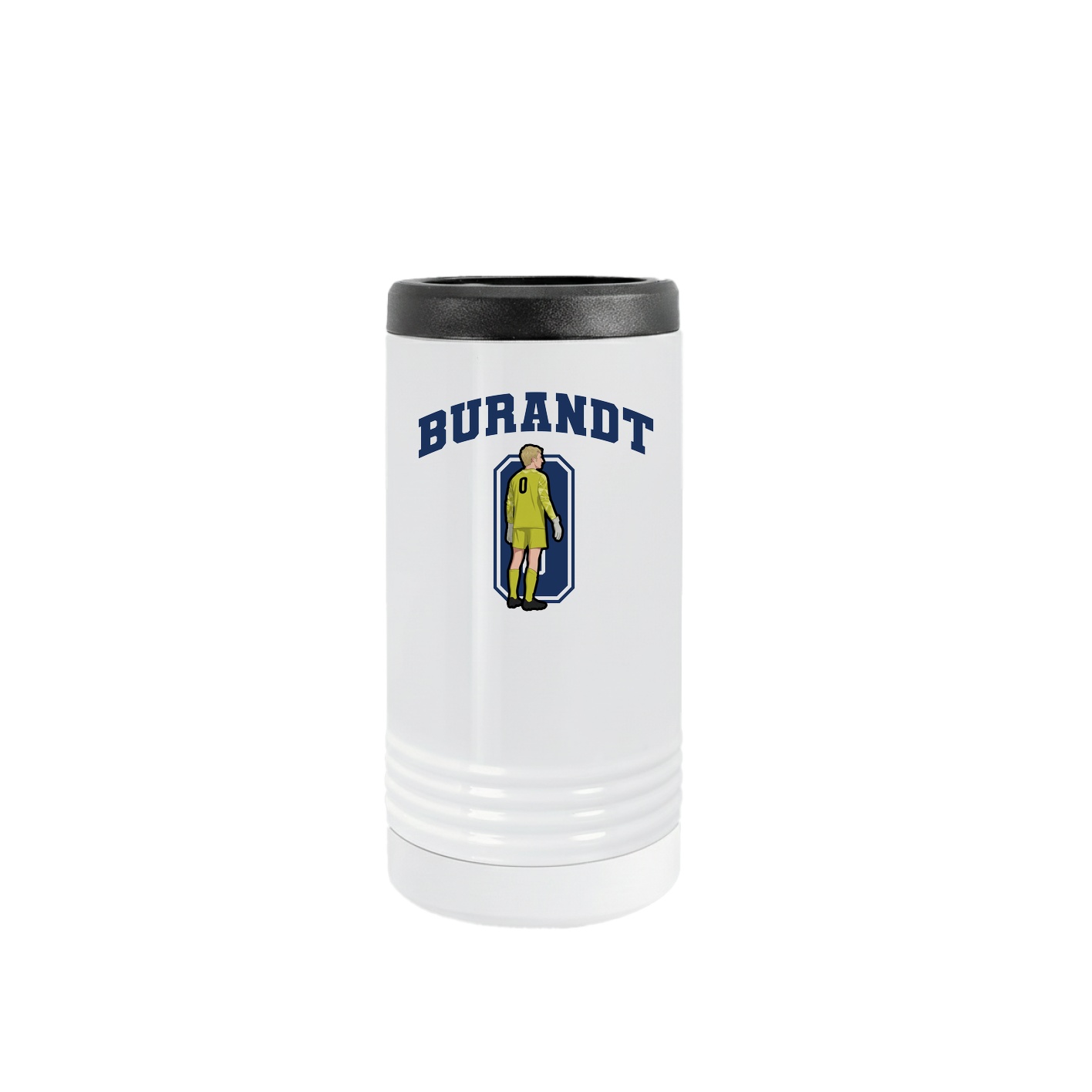 Slim Beverage Holder — Number in White