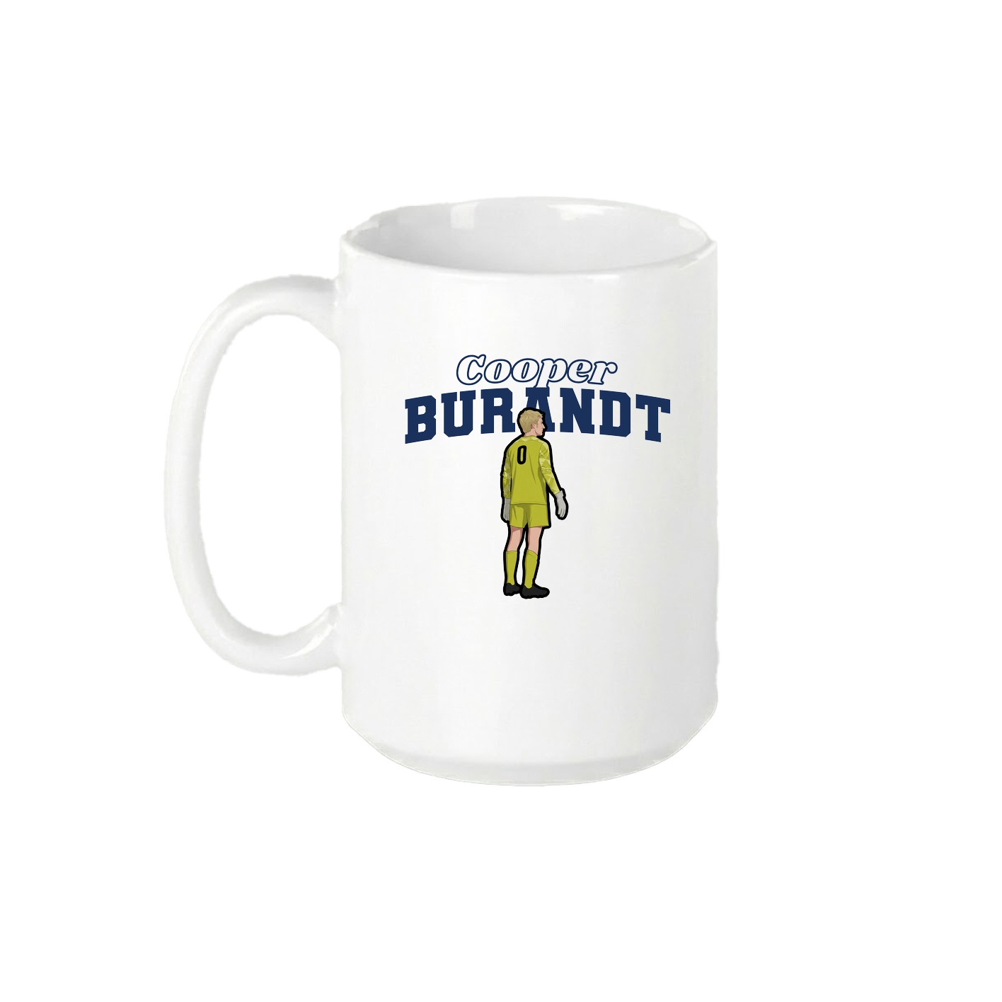15oz Coffee Mug — Name Arch in White