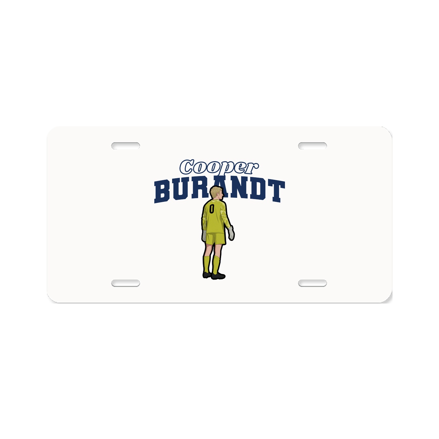 License Plate — Name Arch in Classic